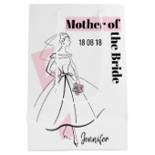 Mode Bride Pink Moeder van het medium Bride Cadeauzakje (Achterkant)