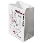 Mode Bride Pink Moeder van het medium Bride Cadeauzakje (Achterkant Gekanteld)