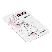 Mode Bride Roze Bride flexibele magneet (Rechterzijde)