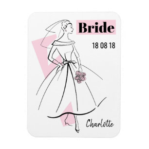 Mode Bride Roze Bride flexibele magneet