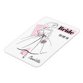 Mode Bride Roze Bride flexibele magneet (Linkerzijde)