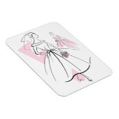 Mode Bride Roze Groep flexibele magneet (Rechterzijde)