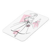 Mode Bride Roze Groep flexibele magneet (Linkerzijde)