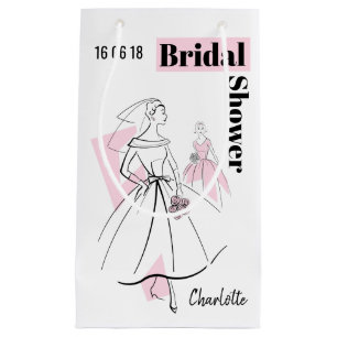 Mode Bride Roze Groepering Vrijgezellenfeest klein Klein Cadeauzakje