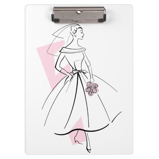 Mode Bride Roze klembord (Voorkant)