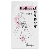 Mode Bride Roze Moeder van de Bride klein Klein Cadeauzakje (Achterkant)