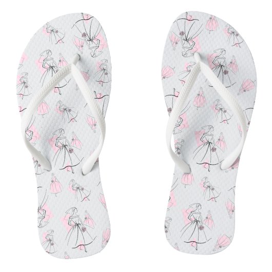 Mode Bride Roze Multi teenslippers (Voetbed)
