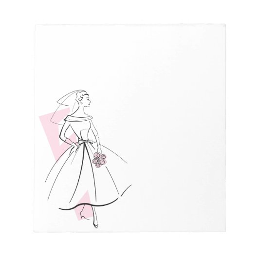 Mode Bride Roze notitieblok klein (Voorkant)