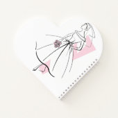 Mode Bride Roze notitieboek hart (Achterkant)