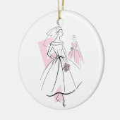 Mode Bride Roze ornament (Links)