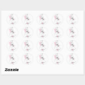 Mode Bride Roze sticker rond (Vel)