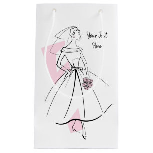 Mode Bride Roze Tekstcadezak klein Cadeauzakje