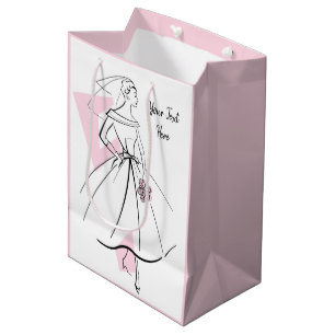 Mode Bride Roze Tekstcadezak medium roze Cadeauzakje
