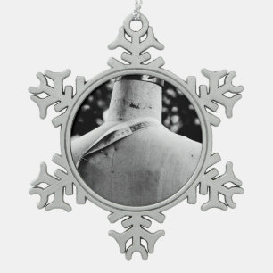 mode buiten tin sneeuwvlok ornament
