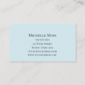 Mode Buttonnen blauw Visitekaartje (Achterkant)