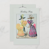 Mode caricature ~ Invitations / RSVP (Devant / Derrière)