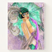 Mode Carnet Dame Parapluie (Dos)