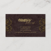 Mode Carte de visite Animal Zebra Suede Leopard (Dos)