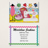 Mode - Carte Seamstress / Tag - SRF (Devant & derrière)