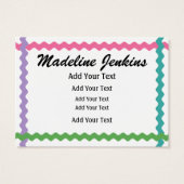 Mode - Carte Seamstress / Tag - SRF (Dos)