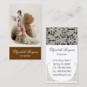 Mode catalogus ~ Visitekaartje Vintage drukker (Voorkant / Achterkant)