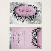 Mode Chandelier bijoux Damas motif (Devant & derrière)