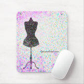 Mode Confetti Mannequin Modern Aangepast Muismat (Met muis)