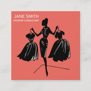 Mode Consultant freelance professional modern Vierkante Visitekaartje