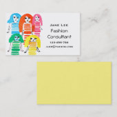 Mode Consultant leuke waterverf Visitekaartje (Voorkant / Achterkant)
