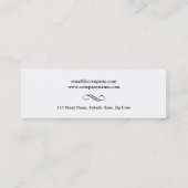 Mode consultant stylist shopper PERSONALIZE Mini Visitekaartje (Achterkant)