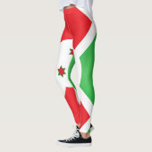 Mode Cool Burundi-vlag Leggings (Links)