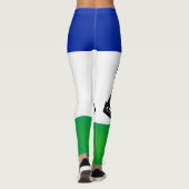 Mode Cool Lesotho-vlag Leggings (Achterkant)