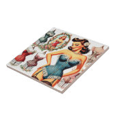  Mode Corset Pin Up Tegeltje (Zijkant)