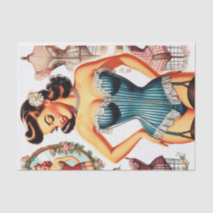 Mode Corset Pin Up Tissuepapier