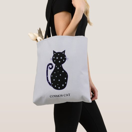 Mode Cosmos Cat Canvas tas (Dichtbij)