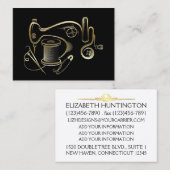 Mode, couture, Carte de visite Seamstress Version (Devant / Derrière)