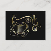 Mode, couture, Carte de visite Seamstress Version (Devant)