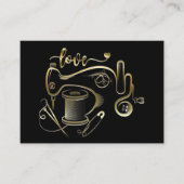 Mode, couture, Carte de visite Seamstress Version (Devant)