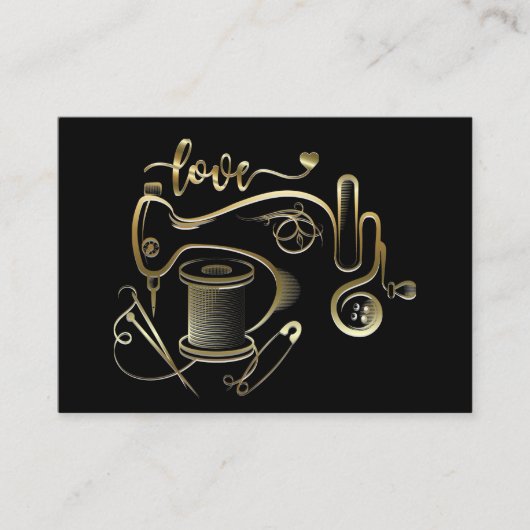 Mode, couture, Carte de visite Seamstress Version (Devant)