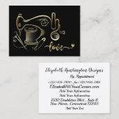 Mode, couture, Carte de visite Seamstress Version (Devant / Derrière)