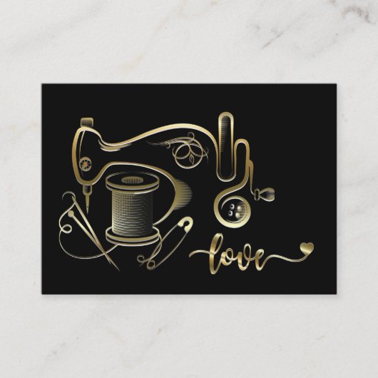 Mode, couture, Carte de visite Seamstress Version (Devant)