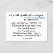 Mode, couture, Carte de visite Tricot Version (Dos)