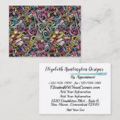 Mode, couture, Carte de visite Tricot Version (Devant / Derrière)