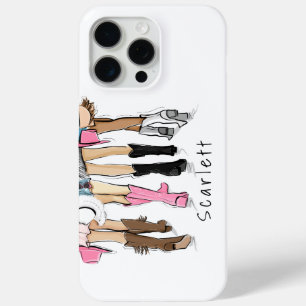 Mode Custom Cowboy Boots Petten Land iPhone 15 Pro Max Hoesje