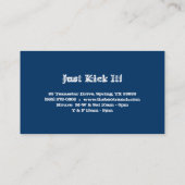 Mode de cru de carte de visite de denim (Dos)