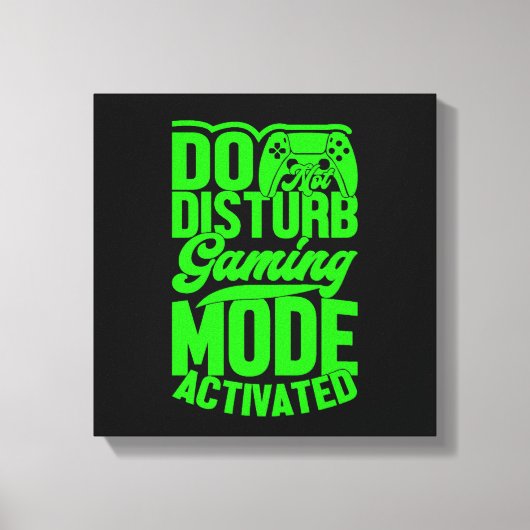 Mode de jeu Ne pas déranger activé Toile imprimée (Recto)