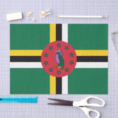 Mode de la Dominique, papier de soie Drapeau de la (Artisanat)