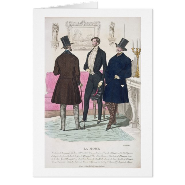 Mode de La : Publicité pour les hommes du 19ème (Devant)
