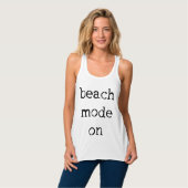 Mode de plage sur le débardeur de Flowy Racerback (Devant entier)