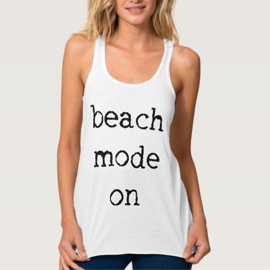 Mode de plage sur le débardeur de Flowy Racerback (Devant)
